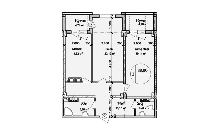 2 OTAQ (88.00 m2)