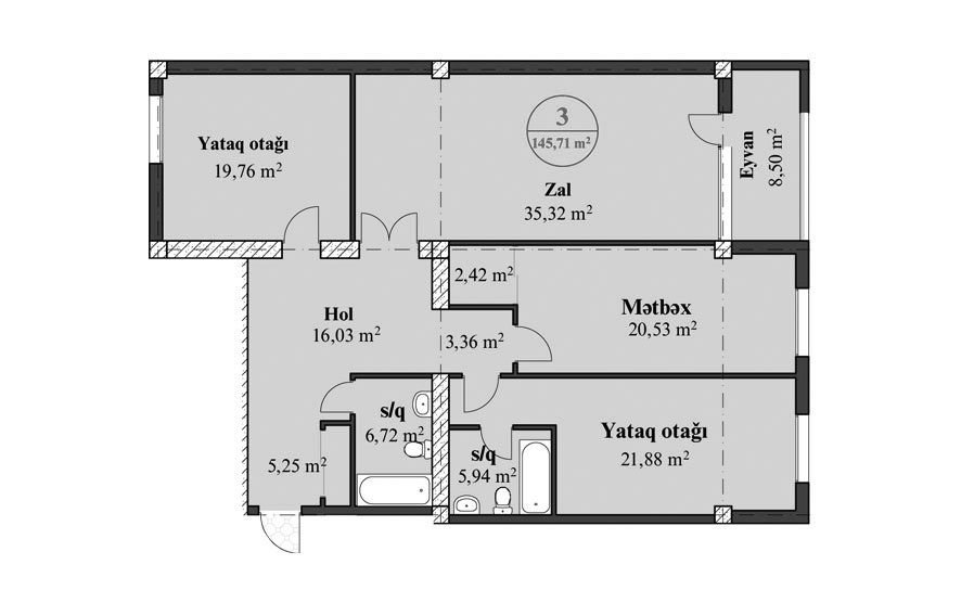 3 OTAQ (145.71 m2)